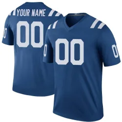Men's Custom Indianapolis Colts No.00 Legend Color Rush Jersey - Royal
