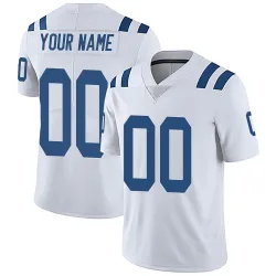 Men's Custom Indianapolis Colts No.00 Limited Vapor Untouchable Jersey - White