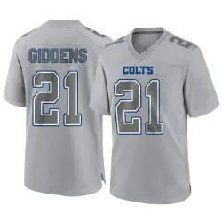 Men's DJ Giddens Indianapolis Colts No.21 Game Atmosphere Fashion Jersey - Gray