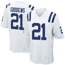 Men's DJ Giddens Indianapolis Colts No.21 Game Jersey - White