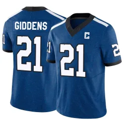 Men's DJ Giddens Indianapolis Colts No.21 Limited Indiana Nights Alternate Vapor F.U.S.E. Jersey - Royal