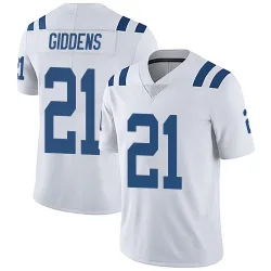 Men's DJ Giddens Indianapolis Colts No.21 Limited Vapor Untouchable Jersey - White
