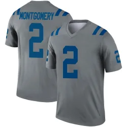 Men's D.J. Montgomery Indianapolis Colts No.2 Legend Inverted Jersey - Gray