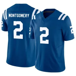 Men's D.J. Montgomery Indianapolis Colts No.2 Limited Vapor F.U.S.E. Jersey - Royal