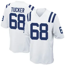 Men's Dalton Tucker Indianapolis Colts No.68 Game Jersey - White