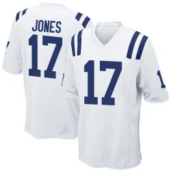 Men's Daniel Jones Indianapolis Colts No.17 Game Jersey - White