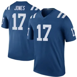 Men's Daniel Jones Indianapolis Colts No.17 Legend Color Rush Jersey - Royal