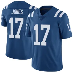 Men's Daniel Jones Indianapolis Colts No.17 Limited Color Rush Vapor Untouchable Jersey - Royal