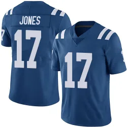 Men's Daniel Jones Indianapolis Colts No.17 Limited Team Color Vapor Untouchable Jersey - Royal