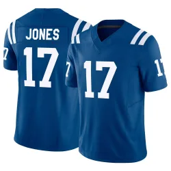Men's Daniel Jones Indianapolis Colts No.17 Limited Vapor F.U.S.E. Jersey - Royal