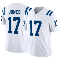 Men's Daniel Jones Indianapolis Colts No.17 Limited Vapor F.U.S.E. Jersey - White