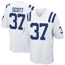 Men's Daniel Scott Indianapolis Colts No.37 Game Jersey - White