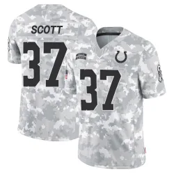 Men's Daniel Scott Indianapolis Colts No.37 Limited 2024 Salute to Service Jersey - Arctic Camo