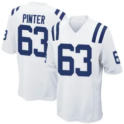 Men's Danny Pinter Indianapolis Colts No.63 Game Jersey - White