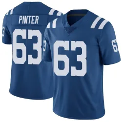 Men's Danny Pinter Indianapolis Colts No.63 Limited Color Rush Vapor Untouchable Jersey - Royal