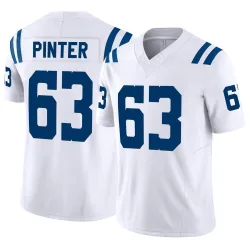Men's Danny Pinter Indianapolis Colts No.63 Limited Vapor F.U.S.E. Jersey - White