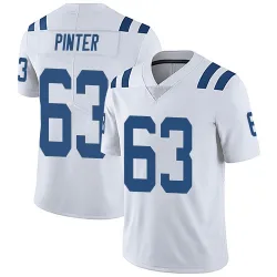 Men's Danny Pinter Indianapolis Colts No.63 Limited Vapor Untouchable Jersey - White