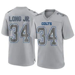 Men's David Long Jr. Indianapolis Colts No.34 Game Atmosphere Fashion Jersey - Gray
