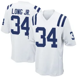 Men's David Long Jr. Indianapolis Colts No.34 Game Jersey - White