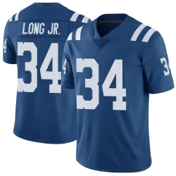 Men's David Long Jr. Indianapolis Colts No.34 Limited Color Rush Vapor Untouchable Jersey - Royal