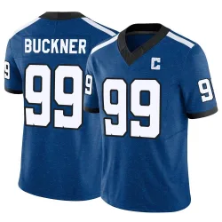 Men's DeForest Buckner Indianapolis Colts No.99 Limited Indiana Nights Alternate Vapor F.U.S.E. Jersey - Royal