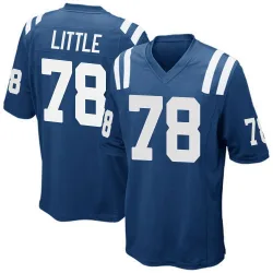 Men's Desmond Little Indianapolis Colts No.78 Game Team Color Jersey - Royal Blue