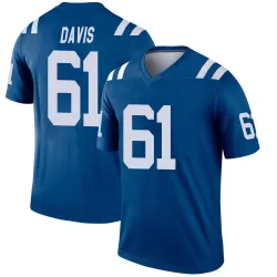 Men's Devonta Davis Indianapolis Colts No.61 Legend Jersey - Royal
