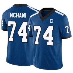 Men's Durell Nchami Indianapolis Colts No.74 Limited Indiana Nights Alternate Vapor F.U.S.E. Jersey - Royal
