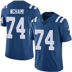 Men's Durell Nchami Indianapolis Colts No.74 Limited Team Color Vapor Untouchable Jersey - Royal