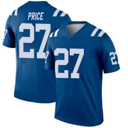 Men's D'vonte Price Indianapolis Colts No.27 Legend Jersey - Royal