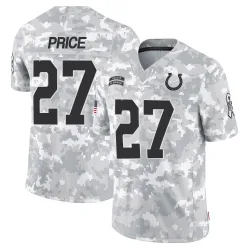 Men's D'vonte Price Indianapolis Colts No.27 Limited 2024 Salute to Service Jersey - Arctic Camo