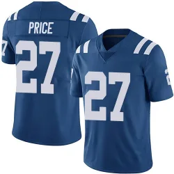 Men's D'vonte Price Indianapolis Colts No.27 Limited Team Color Vapor Untouchable Jersey - Royal