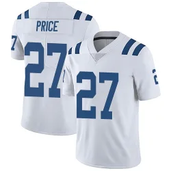 Men's D'vonte Price Indianapolis Colts No.27 Limited Vapor Untouchable Jersey - White