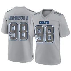 Men's Eric Johnson II Indianapolis Colts No.98 Game Atmosphere Fashion Jersey - Gray