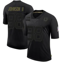 Men's Eric Johnson II Indianapolis Colts No.98 Limited 2020 Salute To Service Jersey - Black