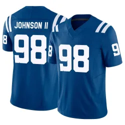 Men's Eric Johnson II Indianapolis Colts No.98 Limited Vapor F.U.S.E. Jersey - Royal
