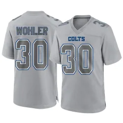 Men's Hunter Wohler Indianapolis Colts No.30 Game Atmosphere Fashion Jersey - Gray