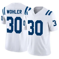 Men's Hunter Wohler Indianapolis Colts No.30 Limited Vapor F.U.S.E. Jersey - White