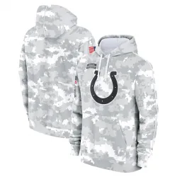 Men's Indianapolis Colts No. 2024 Salute to Service Club Fleece Pullover Hoodie - Arctic Camo
