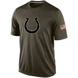 Men's Indianapolis Colts No. Salute To Service KO Performance Dri-FIT T-Shirt - Olive
