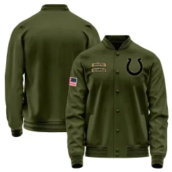 Men's Indianapolis Colts No. Salute to Service Sideline Performance Jacket - Olive