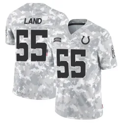 Men's Isaiah Land Indianapolis Colts No.55 Limited 2024 Salute to Service Jersey - Arctic Camo
