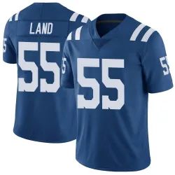 Men's Isaiah Land Indianapolis Colts No.55 Limited Color Rush Vapor Untouchable Jersey - Royal