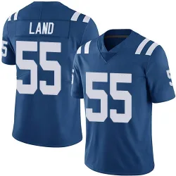 Men's Isaiah Land Indianapolis Colts No.55 Limited Team Color Vapor Untouchable Jersey - Royal