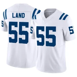 Men's Isaiah Land Indianapolis Colts No.55 Limited Vapor F.U.S.E. Jersey - White