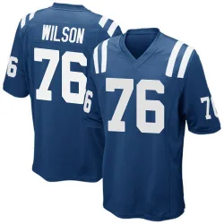 Men's Jack Wilson Indianapolis Colts No.76 Game Team Color Jersey - Royal Blue