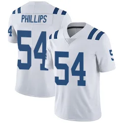 Men's Jacob Phillips Indianapolis Colts No.54 Limited Vapor Untouchable Jersey - White