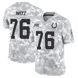 Men's Jake Witt Indianapolis Colts No.76 Limited 2024 Salute to Service Jersey - Arctic Camo