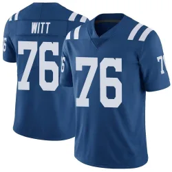 Men's Jake Witt Indianapolis Colts No.76 Limited Color Rush Vapor Untouchable Jersey - Royal
