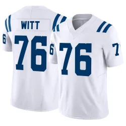 Men's Jake Witt Indianapolis Colts No.76 Limited Vapor F.U.S.E. Jersey - White